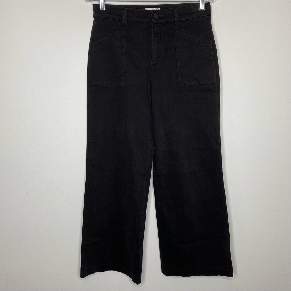 Evereve Black Beth Wide Leg Pant